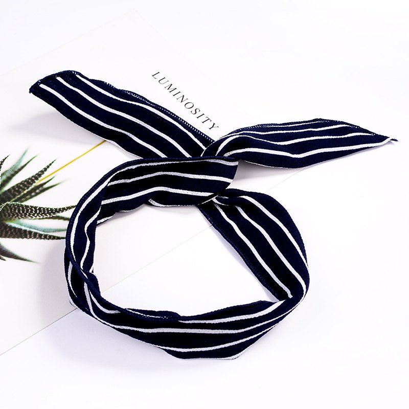 

Fashion Plaid Knot Headband Turban Elastic Hairband Head Wrap Hair Accessories for Women Girls Striped Headwear Accessories, #011