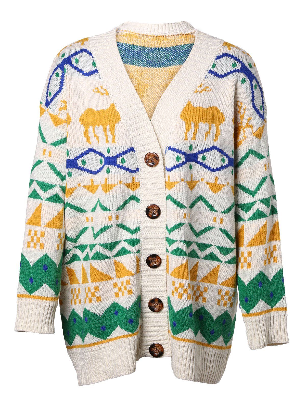 v neck christmas sweater