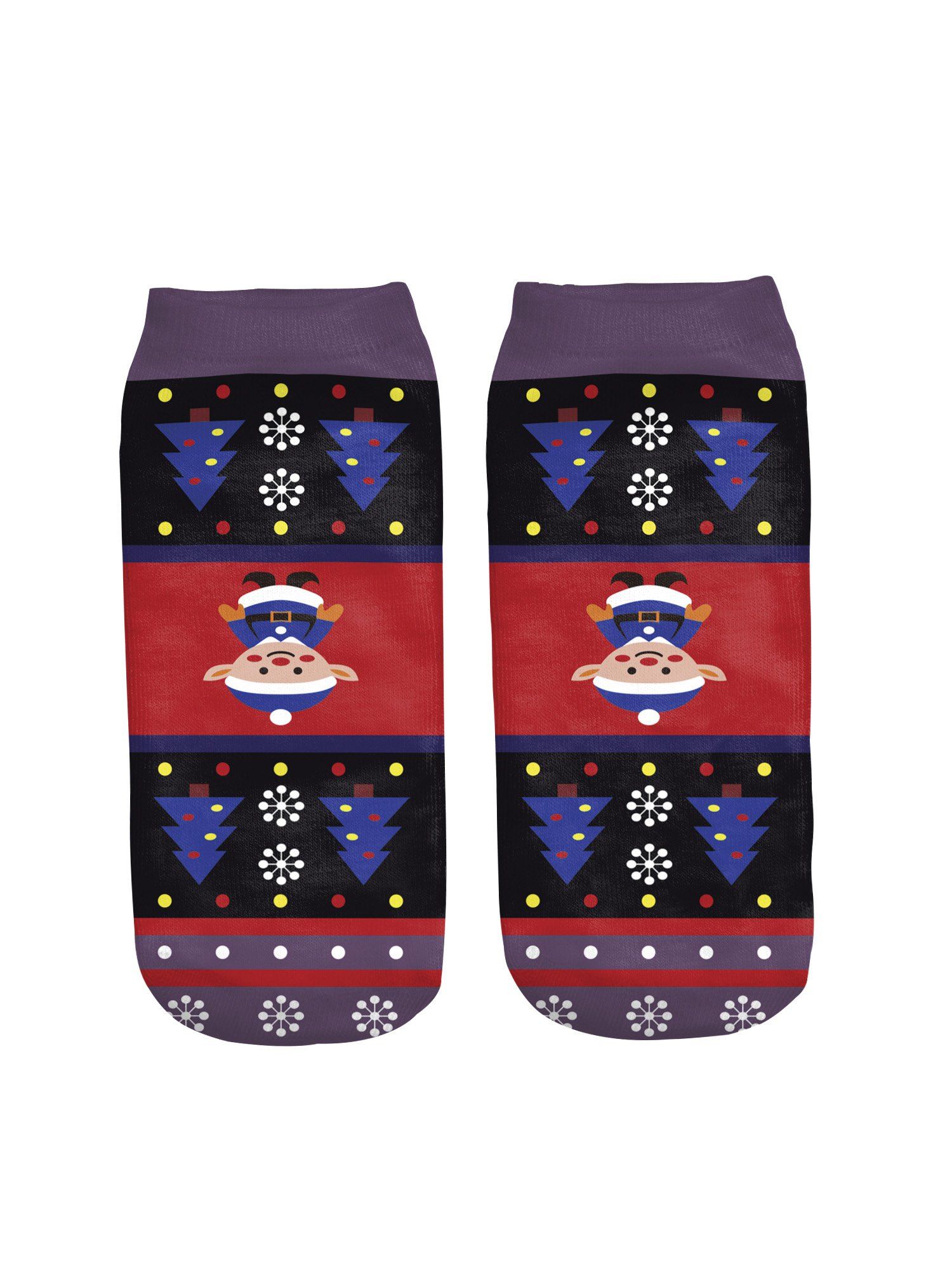 

Purple christmas sock
