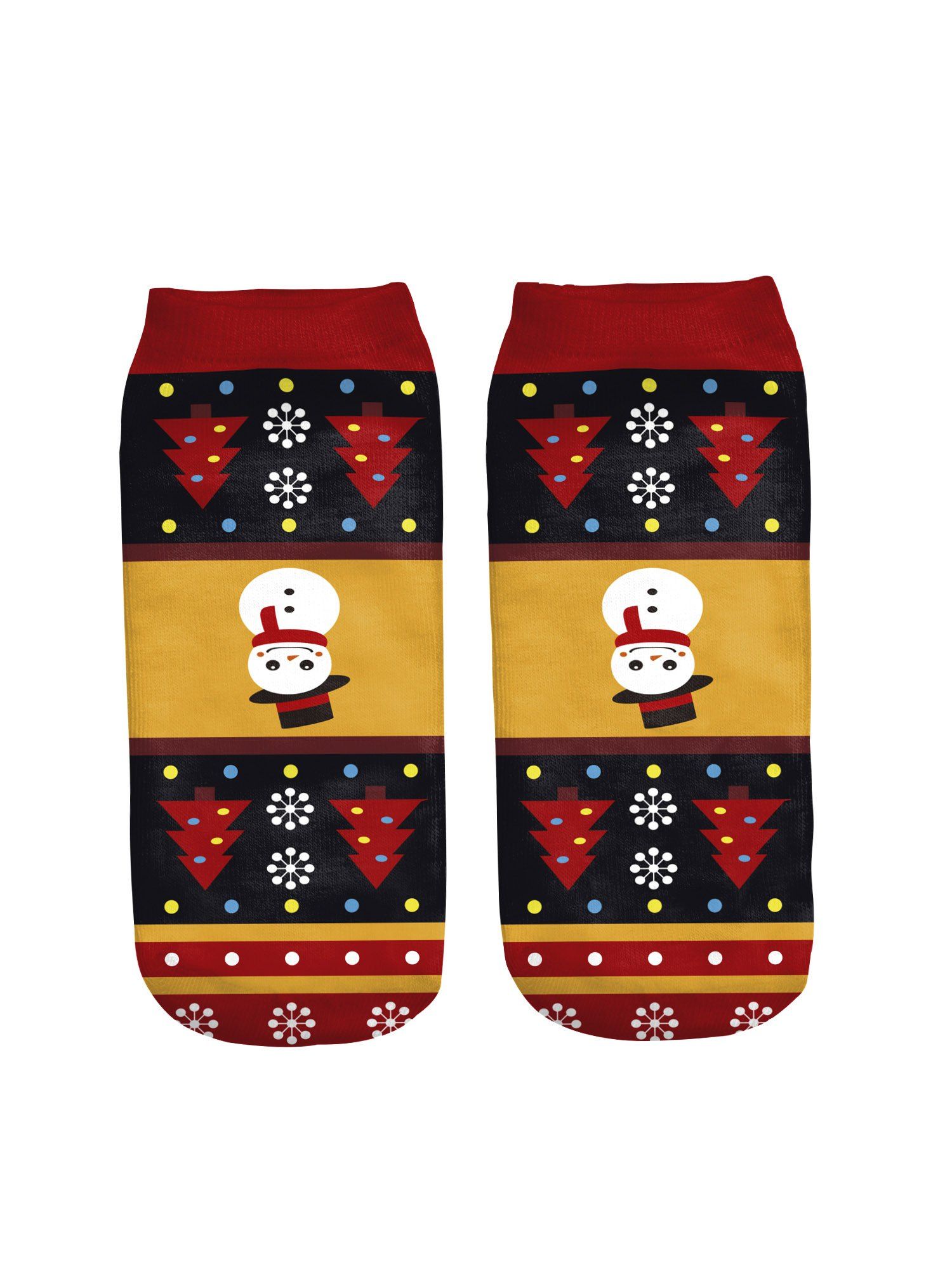 

Snowman christmas sock, Red