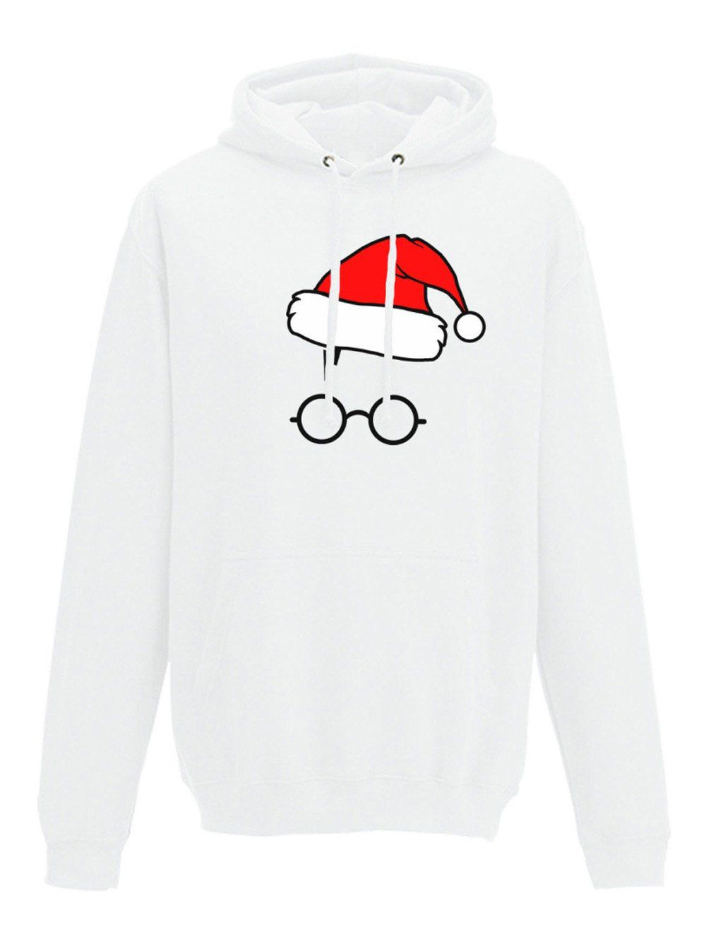 

New Arrival Sweater Women Pullover Ladies Hooded Casual Draw Cord Christmas Hat Style Long Sleeve Pullover, White