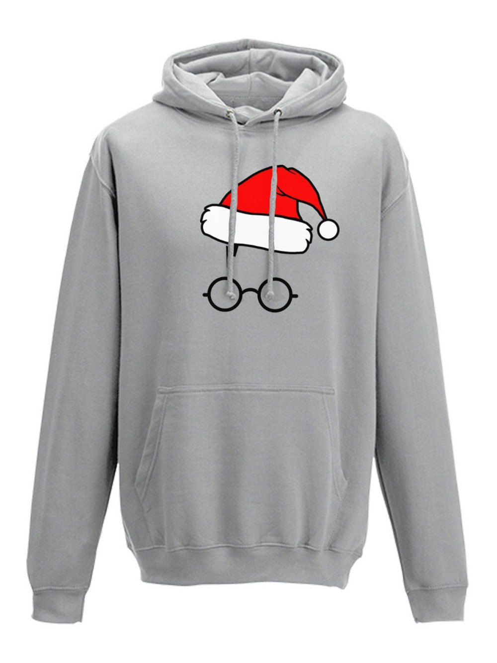 

New Arrival Sweater Women Pullover Ladies Hooded Casual Draw Cord Christmas Hat Style Long Sleeve Pullover, Gray