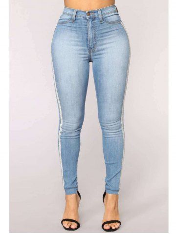 

Women Casual Trendy Pencil Stretch Skinny Jeans, Blue