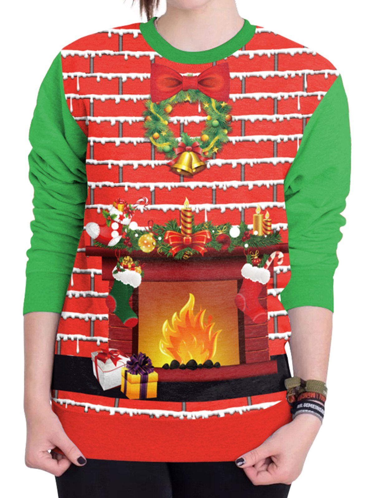 

Christmas Ugly Sweater - Xmas Party Women Sweatshirt New Style, Red