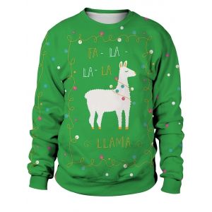 

New Style Unisex Funny 3D Print Christmas Sweatshirts, Green
