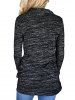 Womens Cowl Neck Long Sleeve Pocket Casual Tunic Sweatshirts T-shirt -  