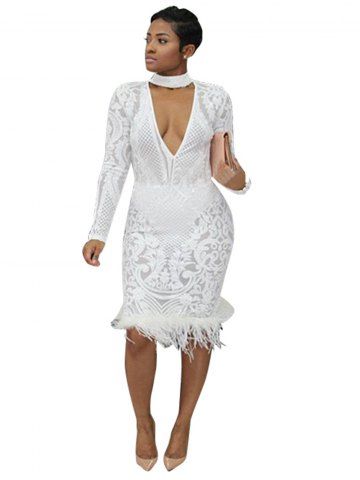 Long Sleeve Chiffon Maxi Dress