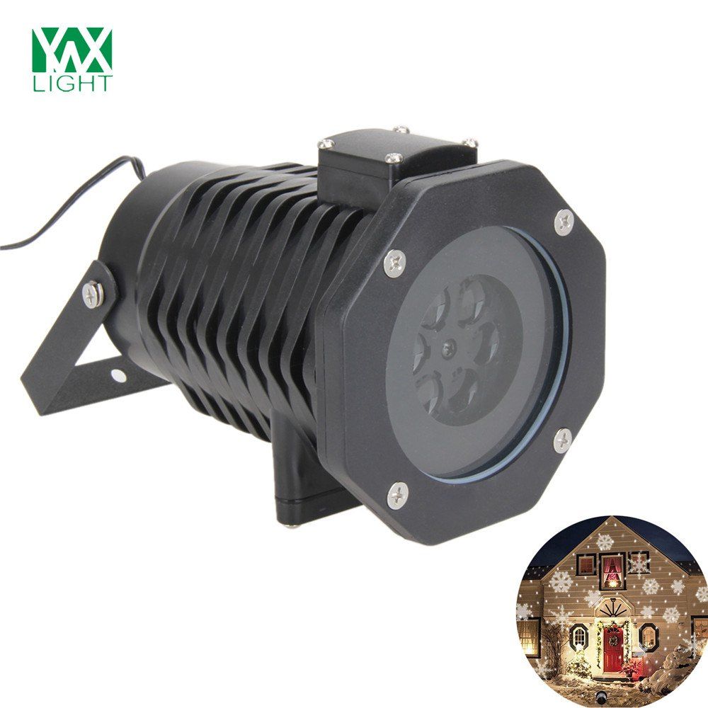 

YWXLight LED Projection Lights Snowflake Christmas Light Outdoor Lighting AC 100 - 240V, Black