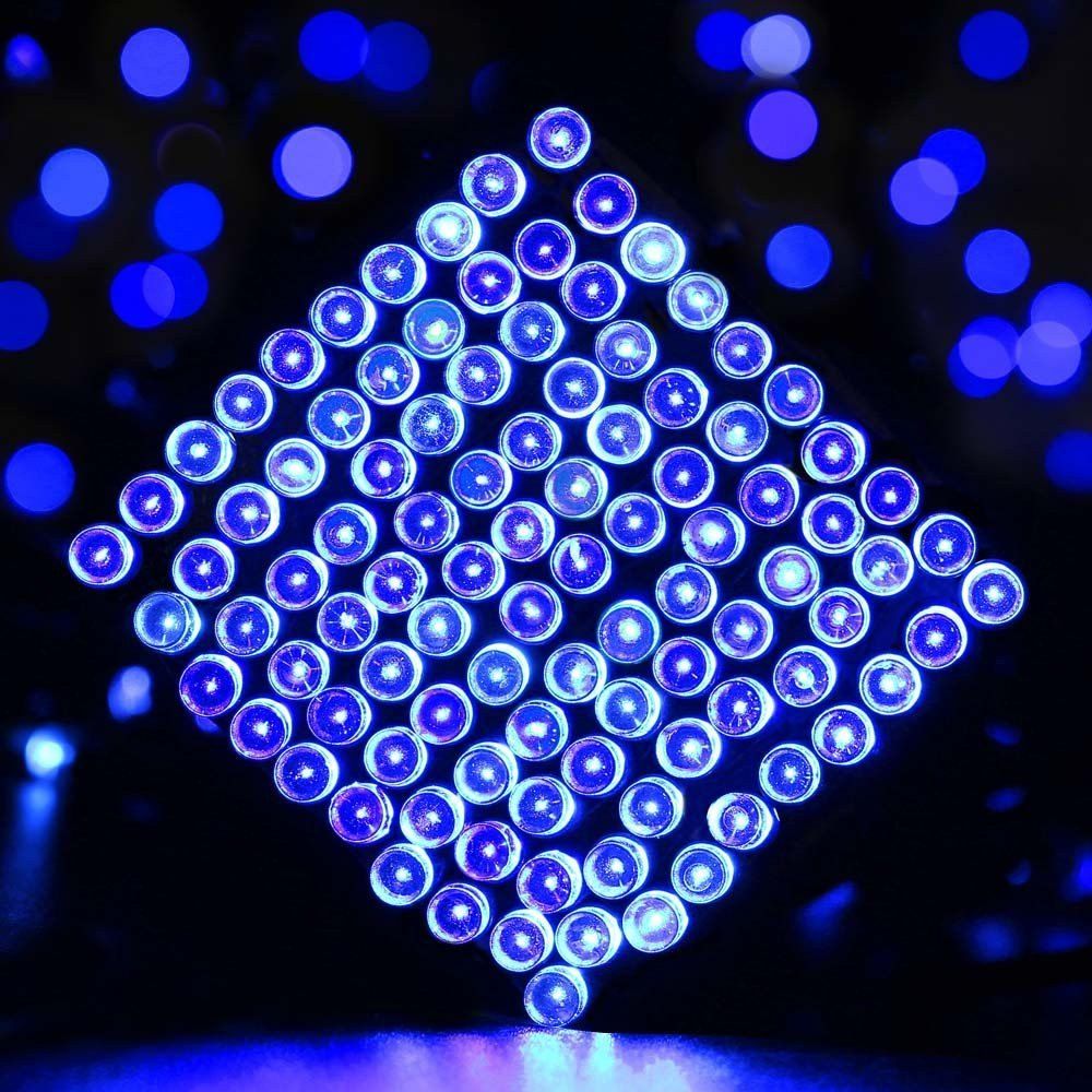

SUPli 33M 300 - LED Solar Powered Christmas Lights String Lamp Indoor Outdoor Flashing Light Strip Warm White / White / Blue / Multi Color, Cornflower
