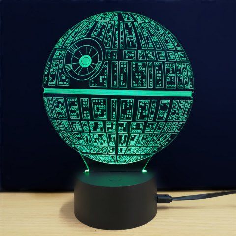 Lampka 3D Gwiazda Śmierci Star Wars za $6.50 / ~24zł