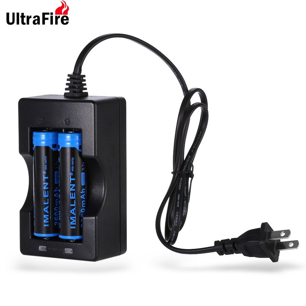 

Ultrafire Jd - 2601C - A2 18650 Battery Dual Charger US Regulation 100 - 240V, Black