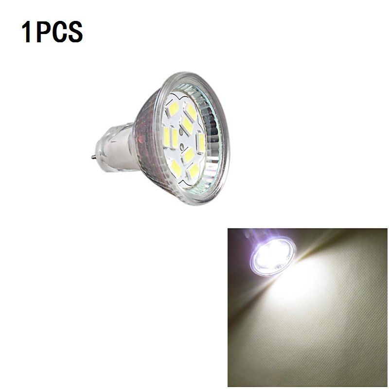 

1PCS 2W MR11 9 SMD 5730 200 - 250lm DC12V Cold / Warm White, White light