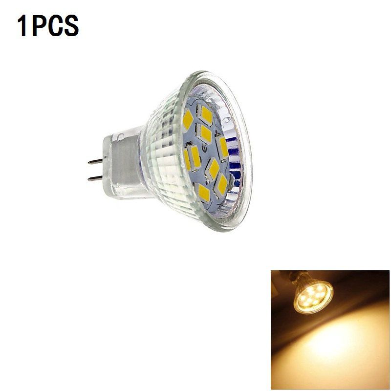 

1PCS 2W MR11 9 SMD 5730 200 - 250lm DC12V Cold / Warm White, Warm white light