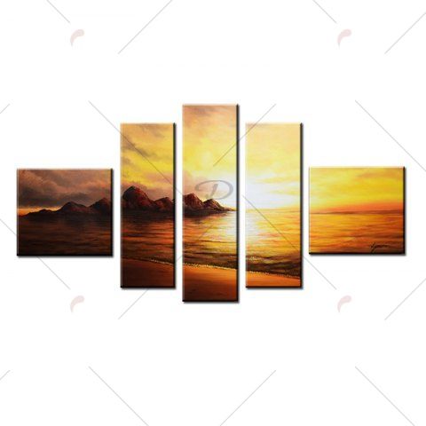 Download Playa de la puesta del sol arte de la pared For iPhone Free