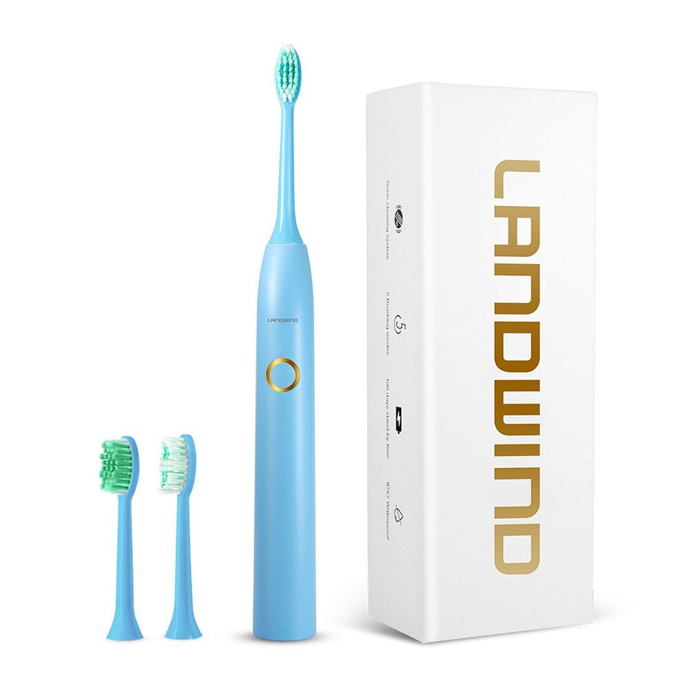 

Landwind Electric Toothbrush Sonic with 5 Brushing Modes, Cornflower;blue;pink;white