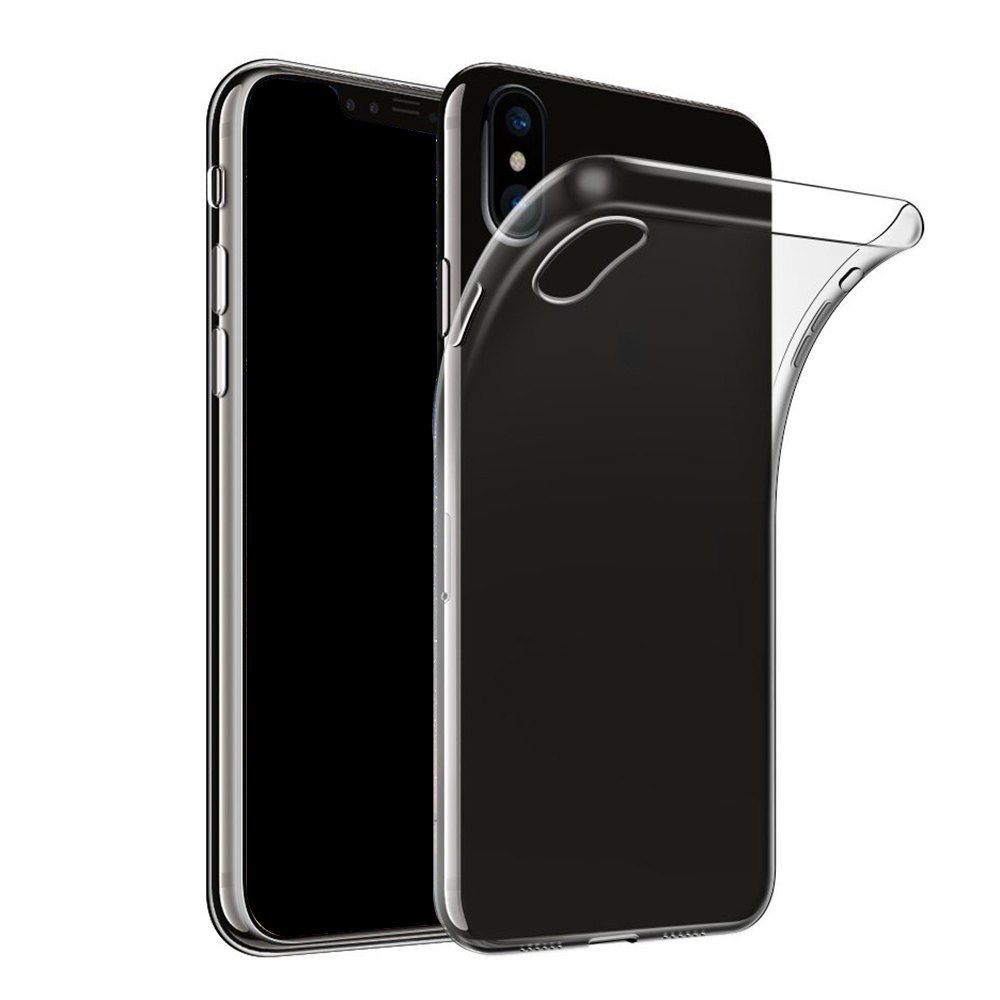 

Ultrathin Shock-absorption Bumper TPU Clear Case for iPhone X, Transparent