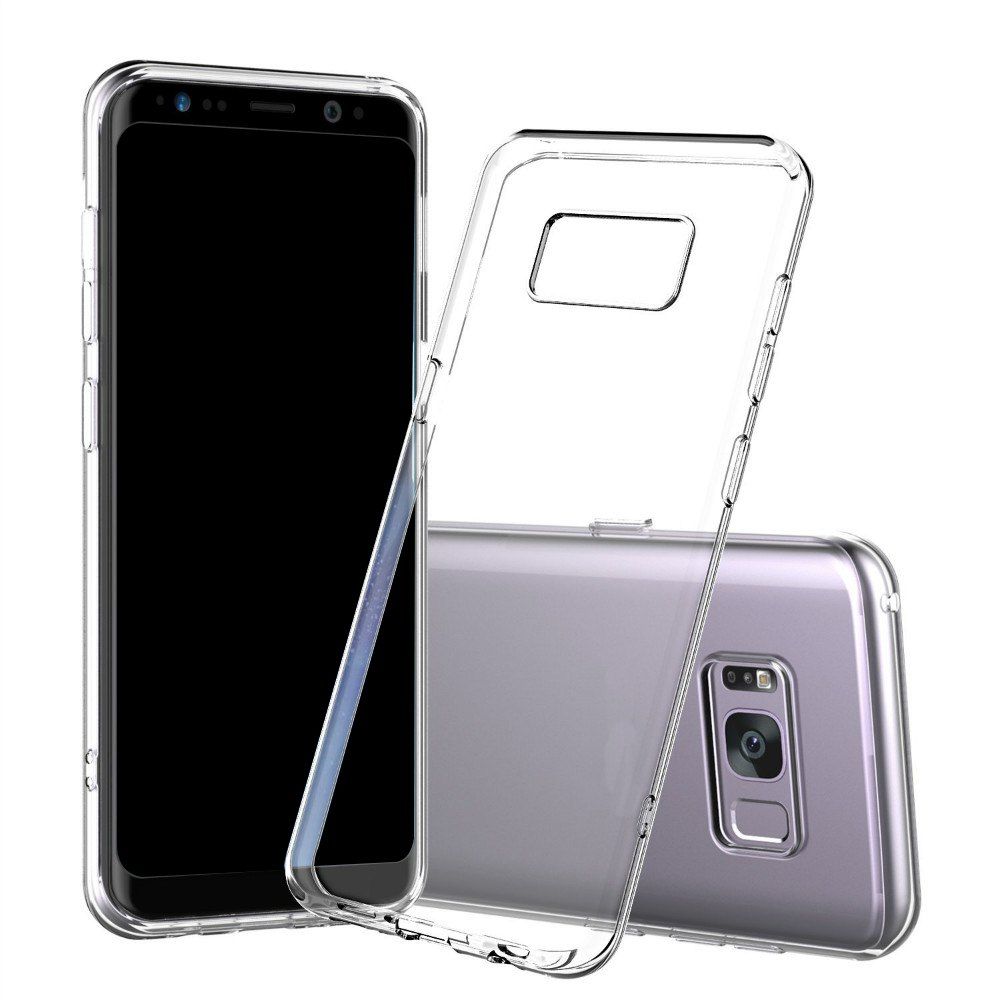 

Ultrathin Shock-absorption Bumper TPU Clear Case for Samsung Galaxy S8, Transparent