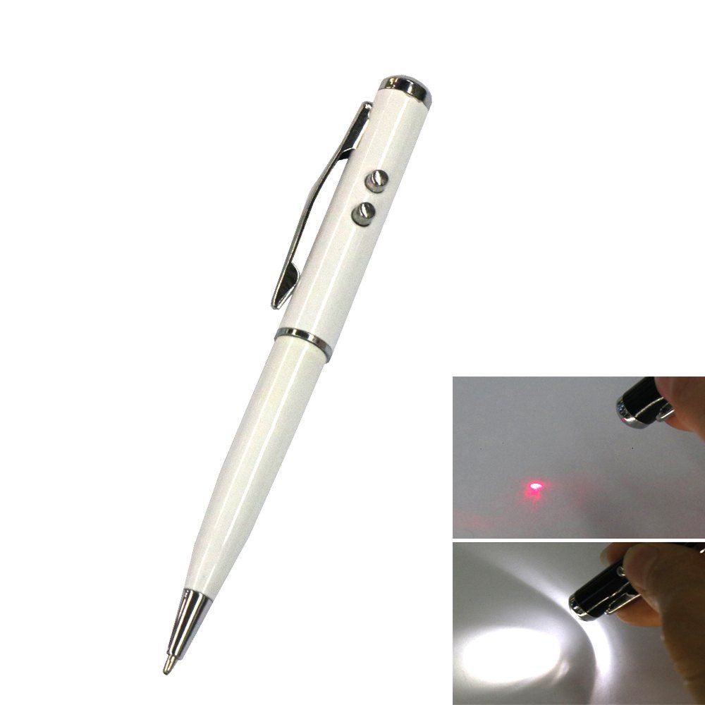

At-15 Laser / Led Lights Four-In-One Multi-Function Stylus, White
