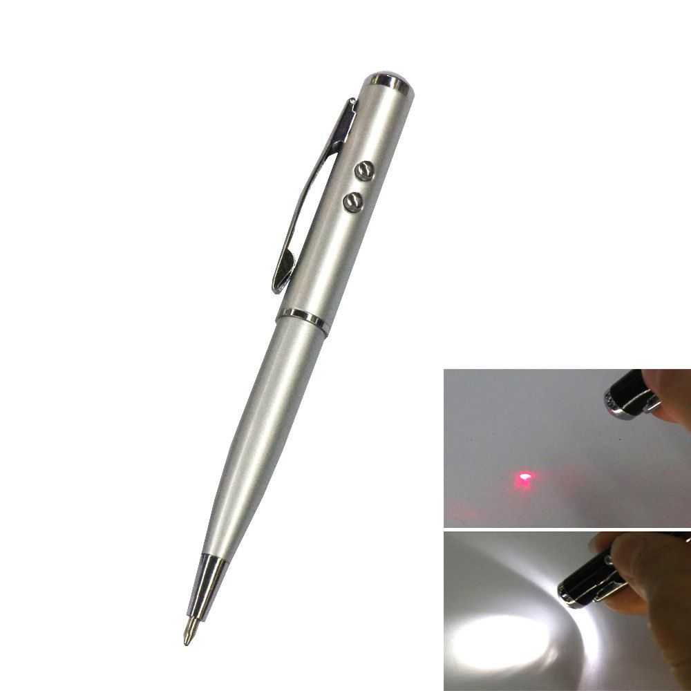 

At-15 Laser / Led Lights Four-In-One Multi-Function Stylus, Silver