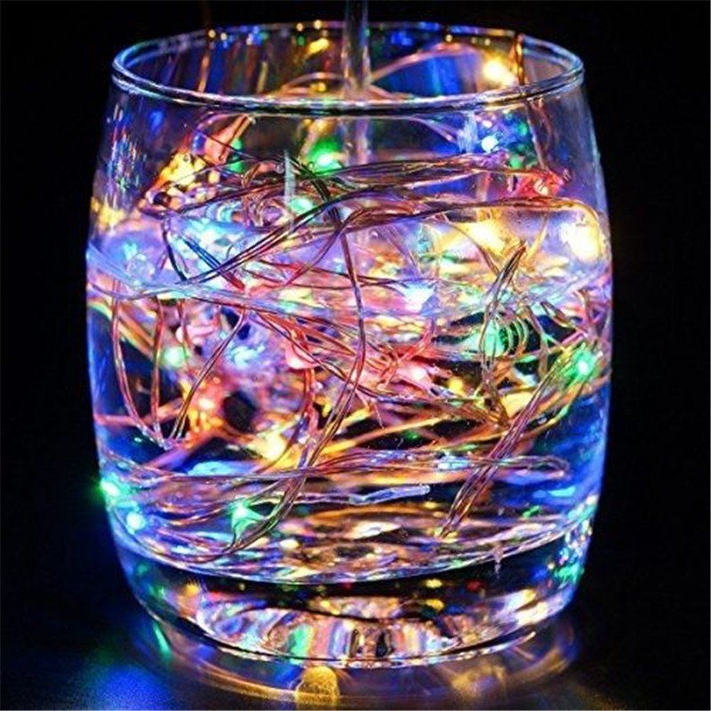 

Supli 5M 50 LEDs USB Multi Colors Holiday String Lights Lamp Copper Wire Home Lighting, Colorful