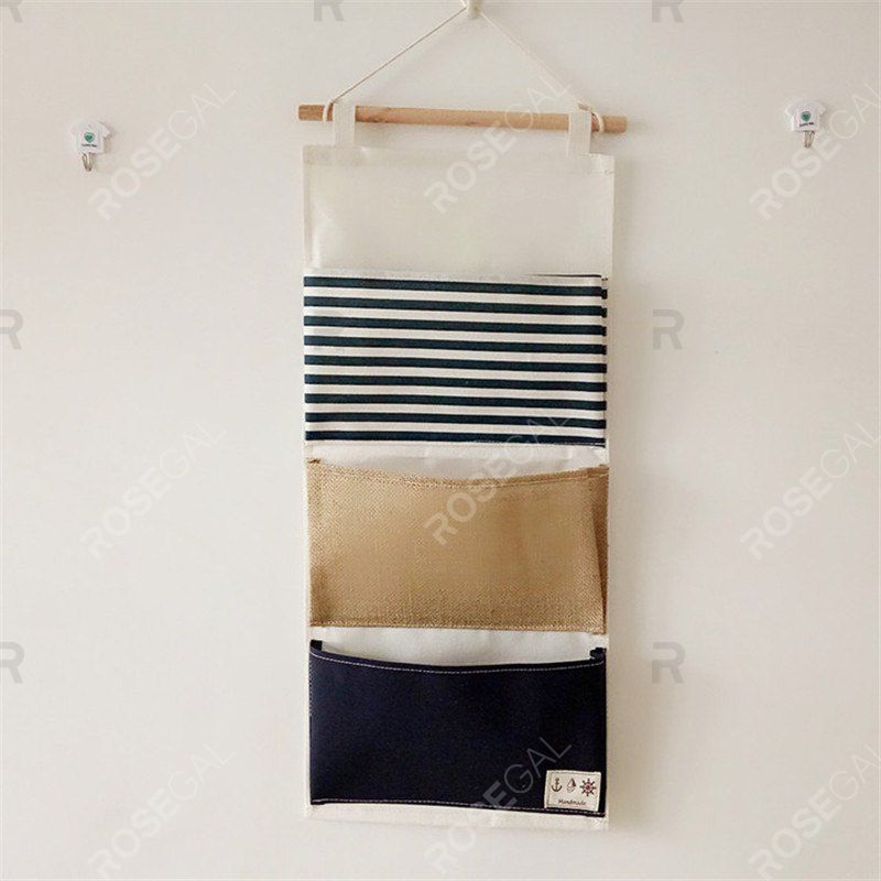 

Multi-Functional Stripes Three Lattice Storage Hang Bags, Stripe