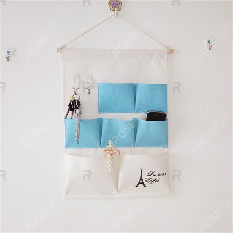 

Multi-Functional Stripes storage Hang Bags, Blue