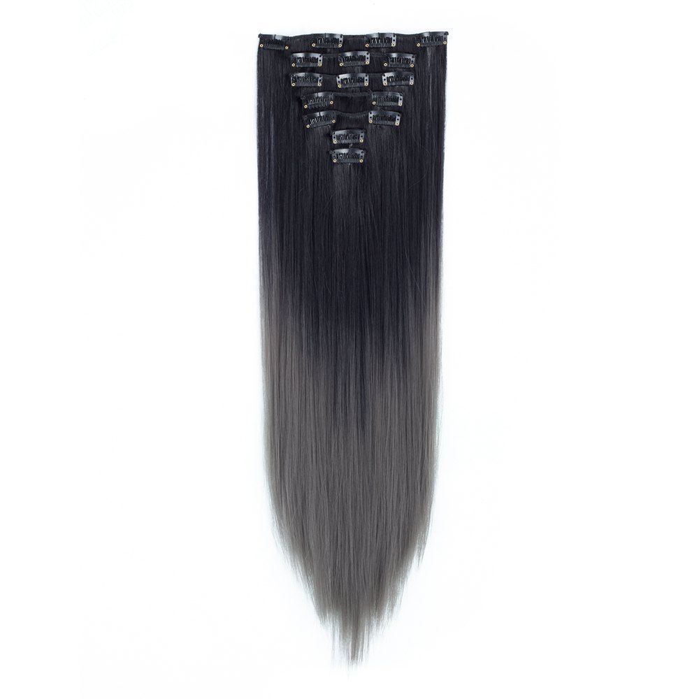

TODO Straight Ombre 7-Piece 16-Clip Clip-in Hair Extensions, #2