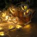 10-LED Christmastree Wooden Loving Heart String Lights Decorative Colored Lamp -  