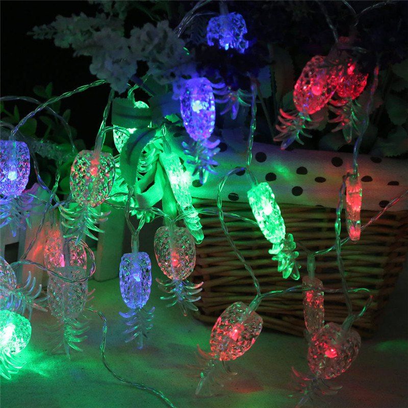

20-LED Pineapple Shaped Christmastree String Lights Decoration Colored Lamp, Colorful