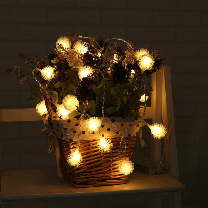 Outfit 20-LED Dandelion Christmas Tree Shaped String Lights Decoration Colored Lamp  