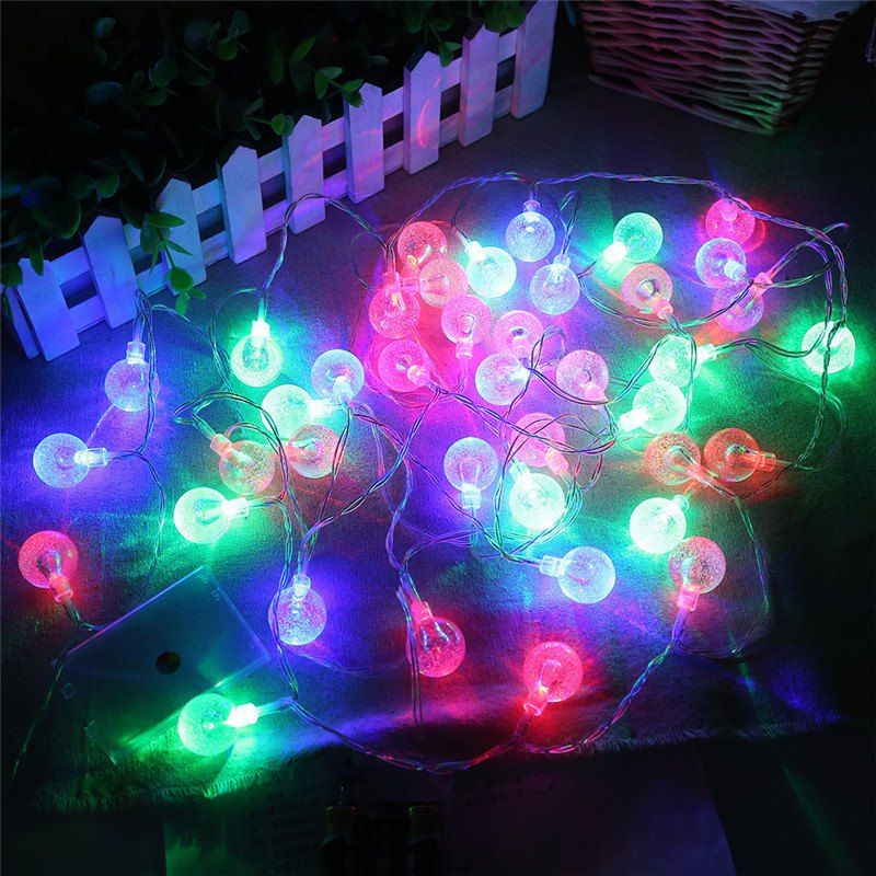 

20-LED Bubble Ball Shaped Christmas Tree String Lights Decorated Colored Lamp, Colorful