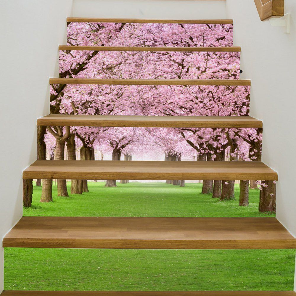 

Sakura Style Stair Sticker Wall Decor, Mixed color