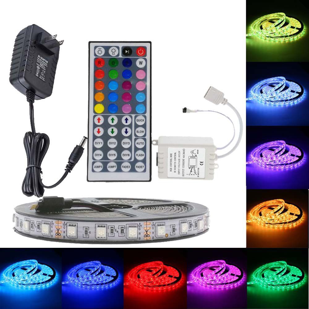 

SUPli 5M 5050 RGB 300 LEDs Strip Light with IR 44 Key Controller