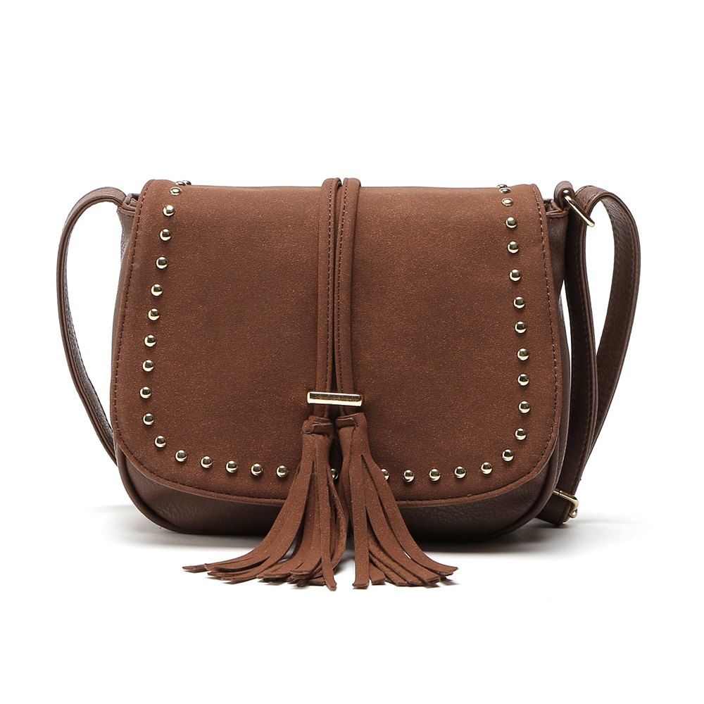 Sac Bandoulière à Rivets à Glands  