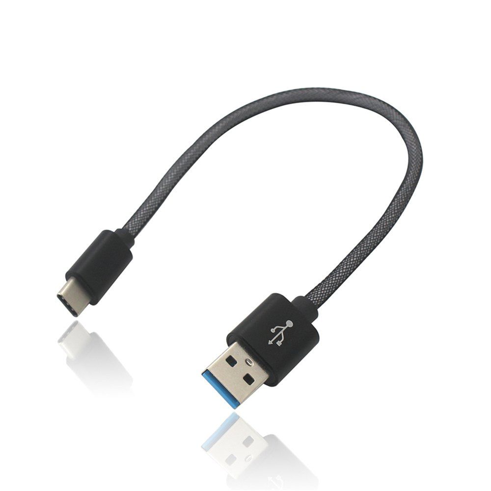 

3.4A Quick Charge Usb 3.1 Type-C Charging / Data Transfer Cable (25cm), Black