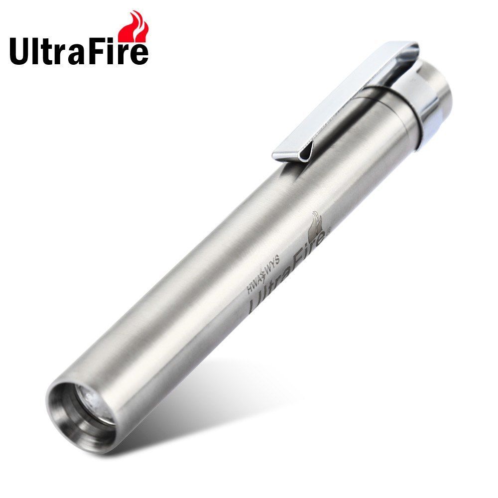 

Ultrafire H19 - 1 Flashlight Cree XP-E Q5 150LM Stainless Steel, Silver