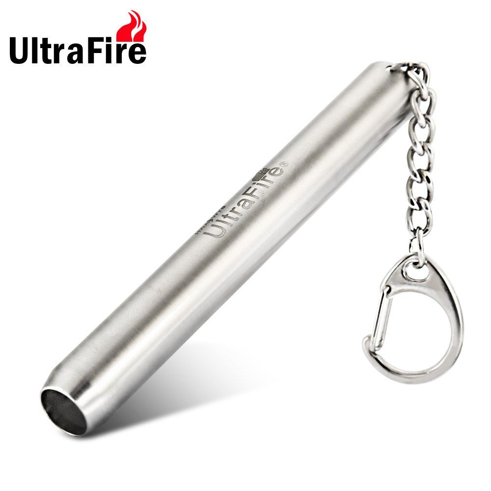 

Ultrafire H19 Stainless Steel Flashlight Cree XP-E Q5 Practical, Silver