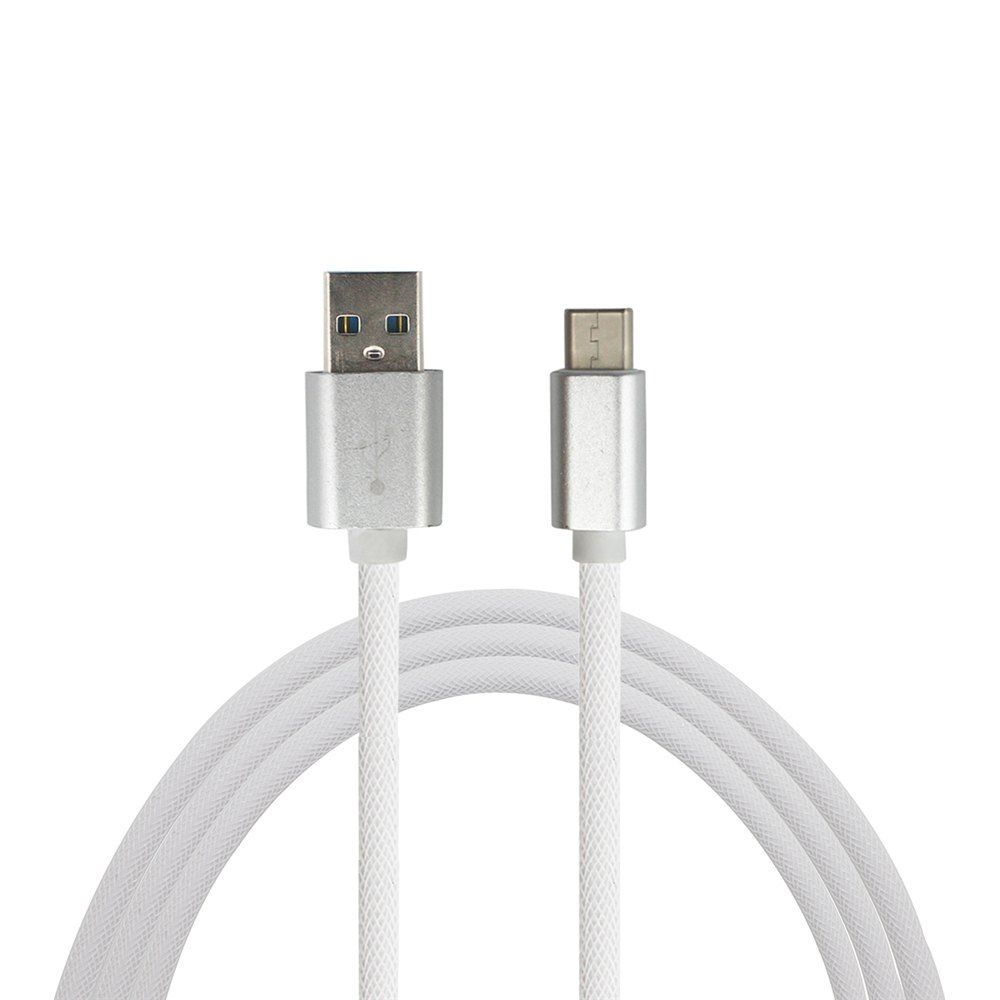 

Mini Smile 3.4A Quick Charge Usb 3.1 Type-C To Usb 2.0 Charging Data Transfer Cable 100CM, White