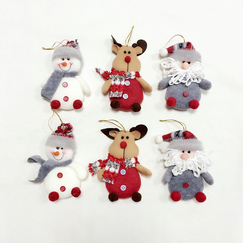 

6Pcs Good Quality Christmas Ornaments / Tree Decoration, Colormix