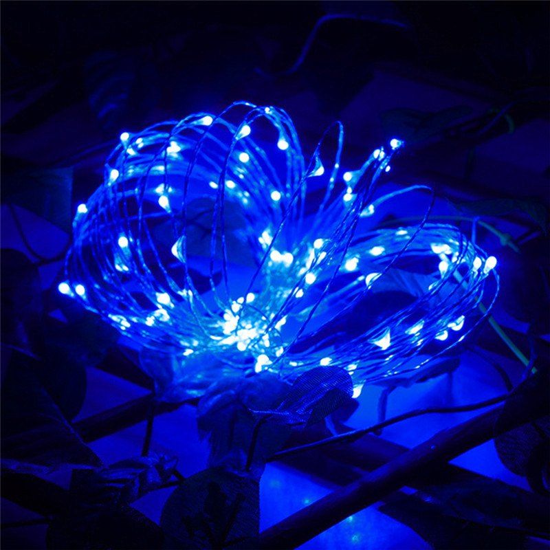 

AY - hq217 2M 20 LED Copper Wire Light for Christmas Tree Decoration, Blue light