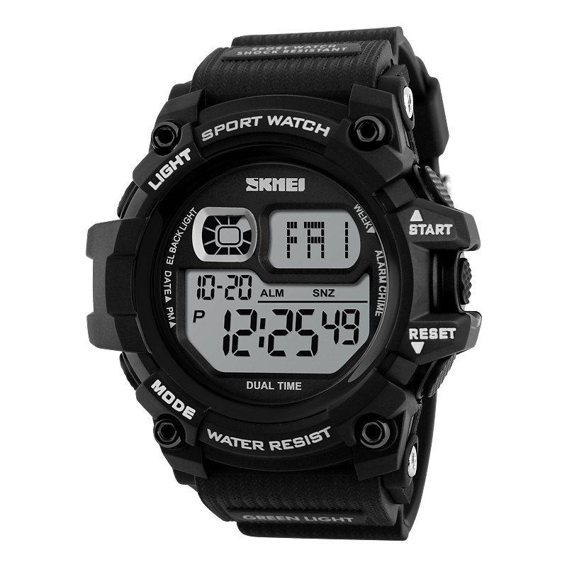 

SKMEI LED Men Outdoor Shockproof Electronic Watch, Black