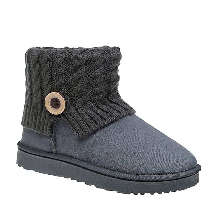 [40% OFF] Anti-Skid Boots Female Winter Wool Frosted Short Thick Soled ...