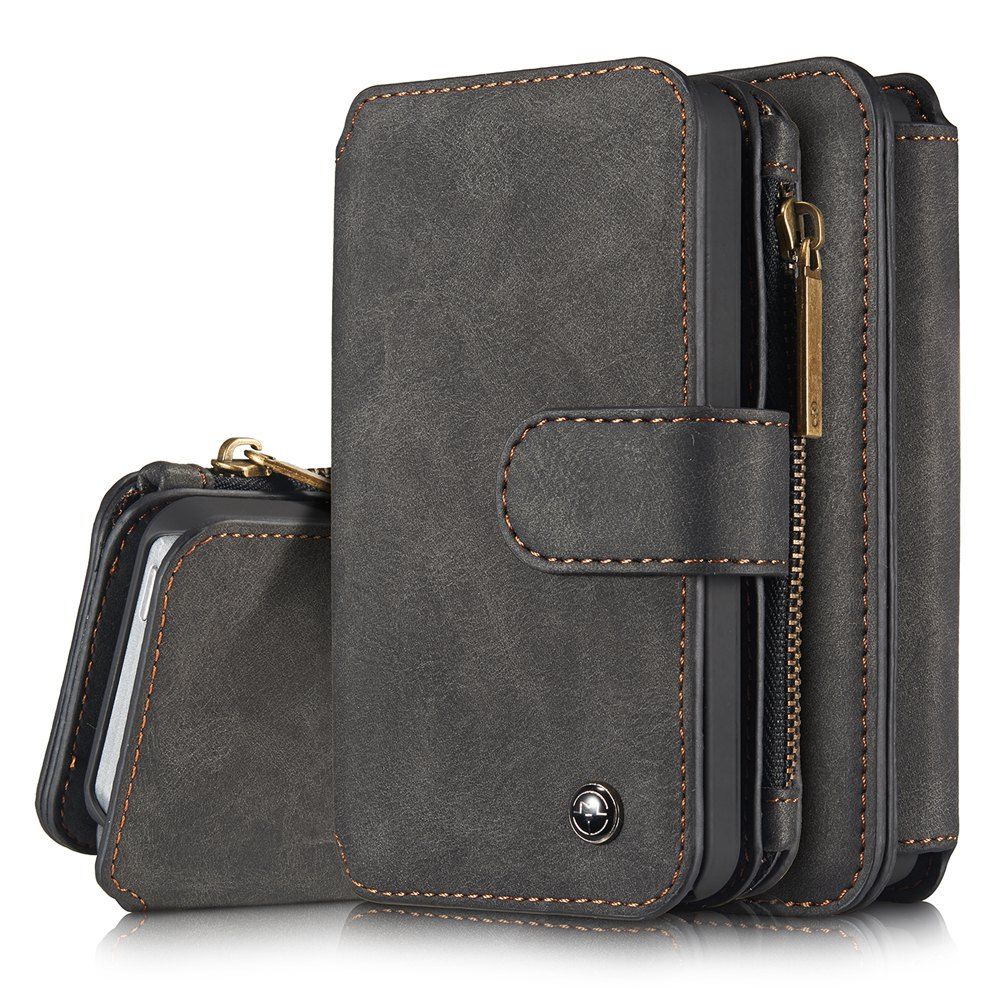 

CaseMe Genuine Leather Holster Wallet Case for iPhone 5 / 5s / SE, Black