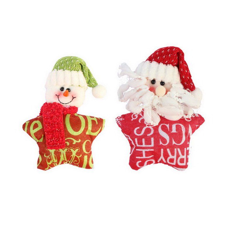 

2PCS Christmas Decoration Hanger Star Ornaments, Colormix;multi-color