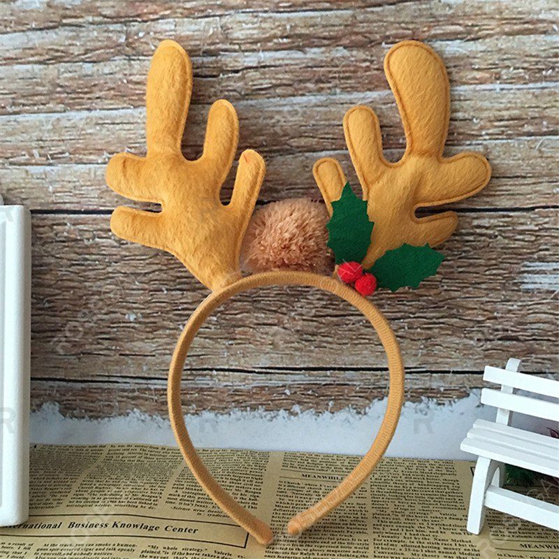 

Christmas Kids Antlers Headband for Party, Brown