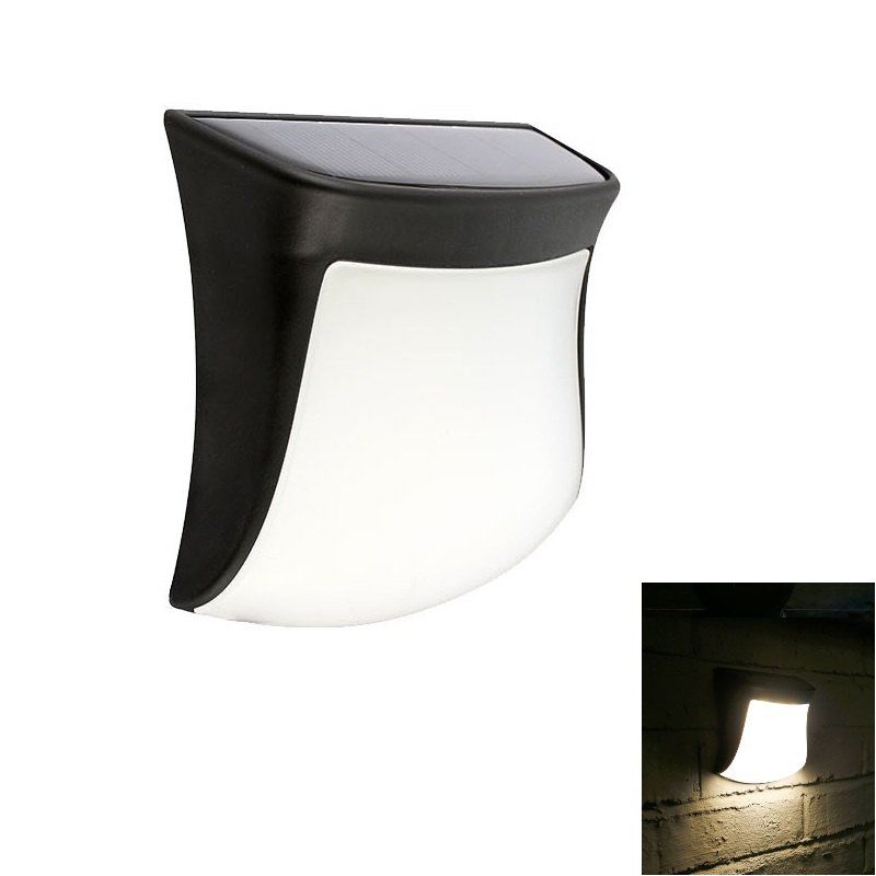 

1PCS 3 LED Super Bright Solar Energy Wall Mount Outdoor Garden Lamp, Warm white light