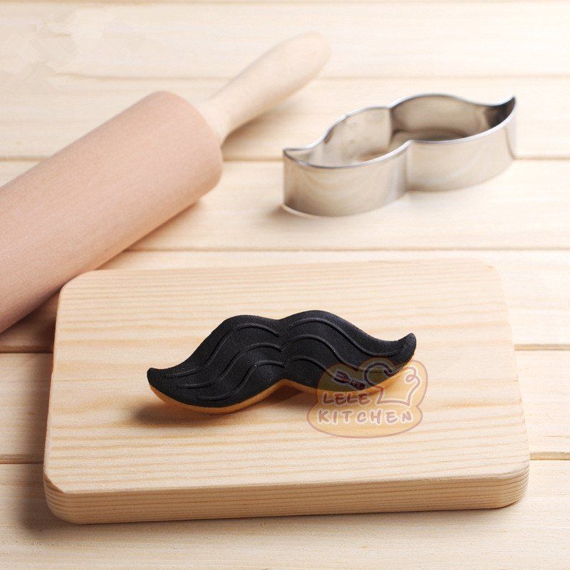 

AY - HQ205 Stainless Steel Beard Fondant Biscuit Baking Mold, Silver