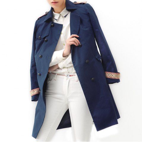 [20% OFF] VING Trench Coats Medium Style Long Sleeve Casual Trench ...