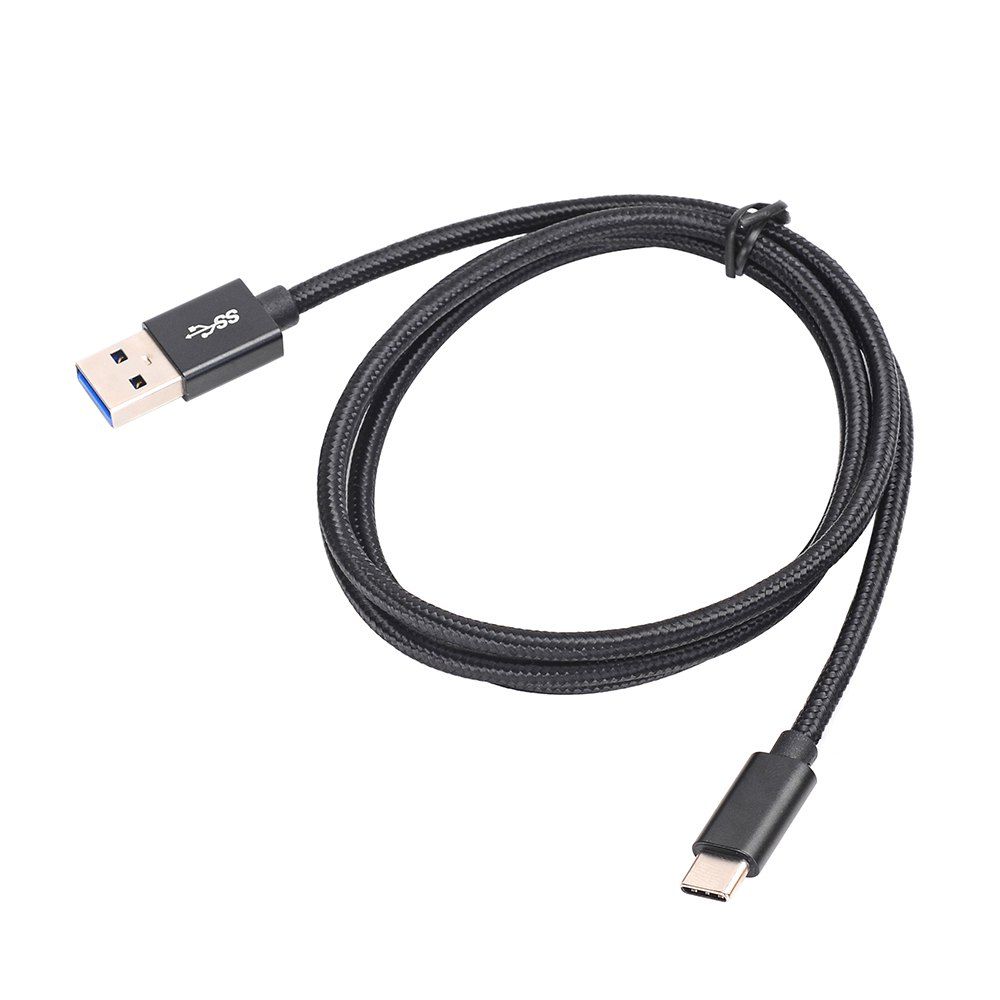 

USB 3.0 to USB C Type-C Hi-speed Data Sync Charger braided Cable 1M, Black