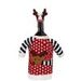 WS Christmas Deer Elk Style Red Wine Champagne Bottle Covers Bag For New Year Christmas Decorations Ornament -  
